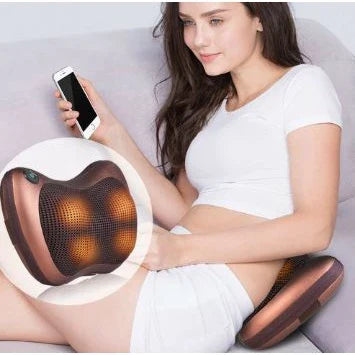 Massageador Almofada, Shiatsu, Rotativa com Infravermelho para Massagem dos Pés, Lombar e Pescoço