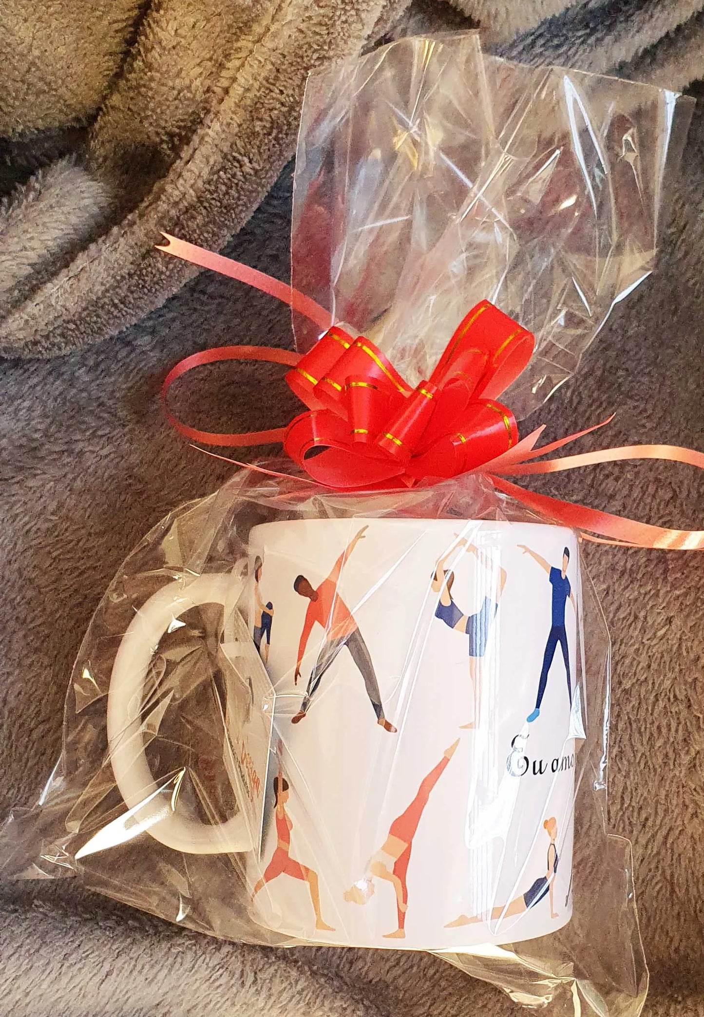 Caneca Branca-Exercícios: EU AMO PILATES