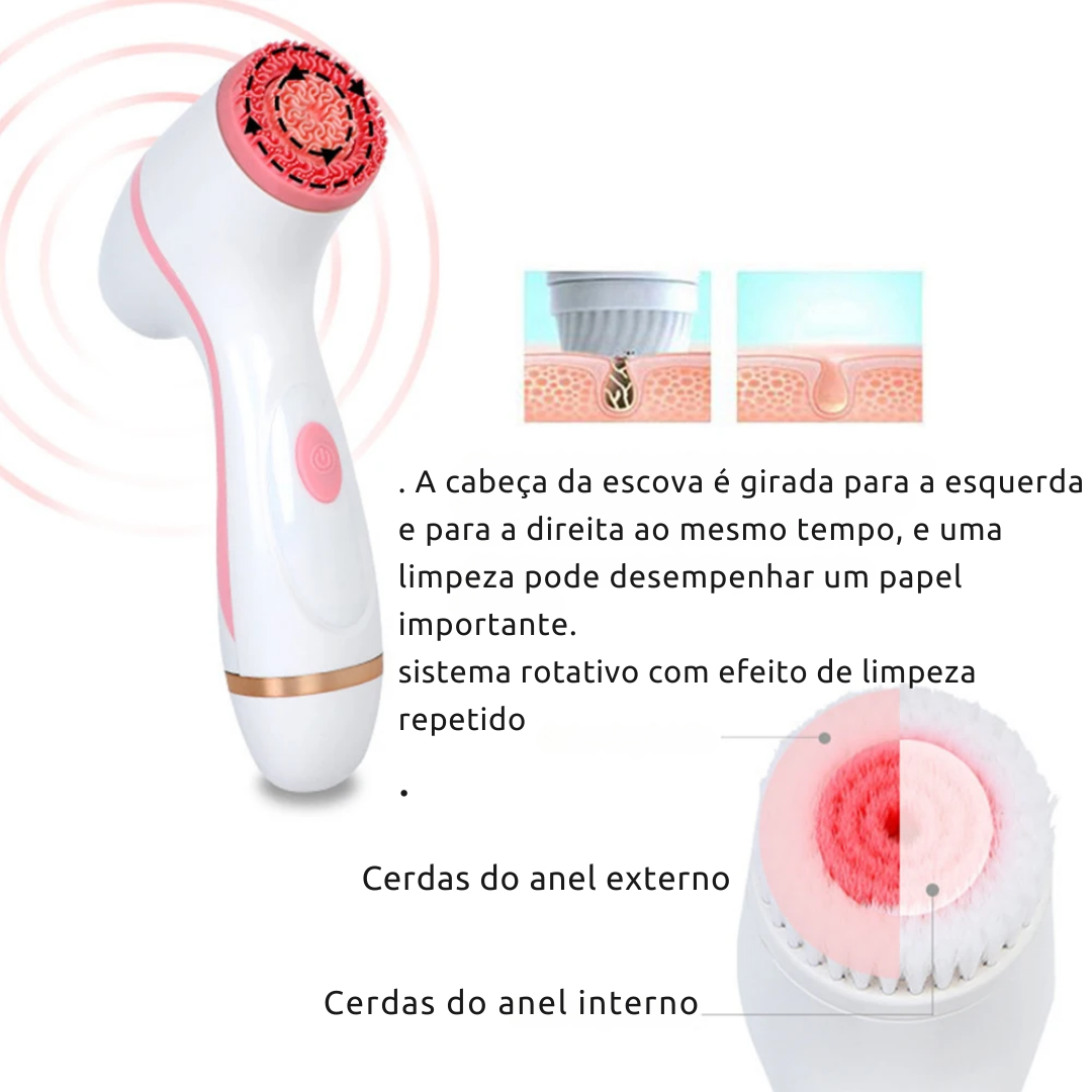 Escova Elétrica De Limpeza Facial