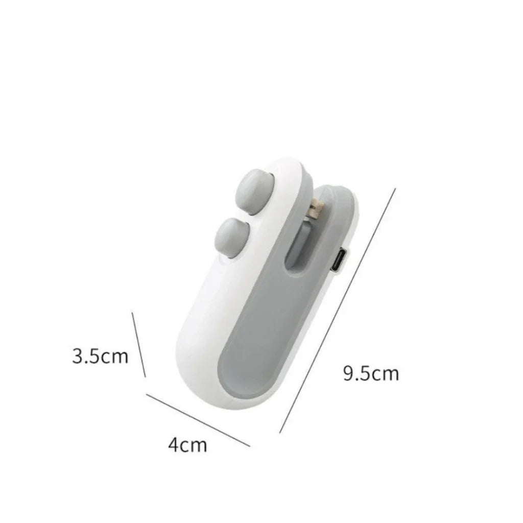 Mini Máquina Seladora - Portátil e Recarregavel