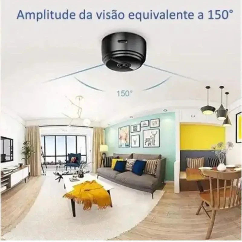 Kit de 3 Mini Câmeras WiFi, com Gravador De Vídeo 1080P.