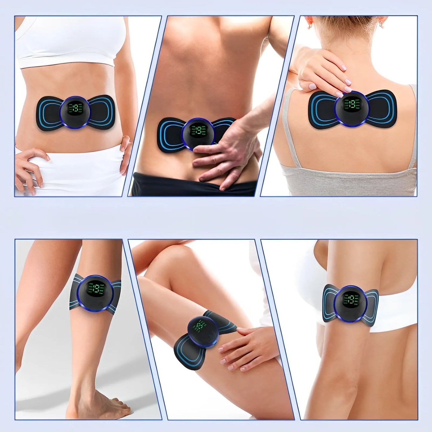 Mini Massageador Eletrico Portatil - EMS - Alivia Dores no Corpo.