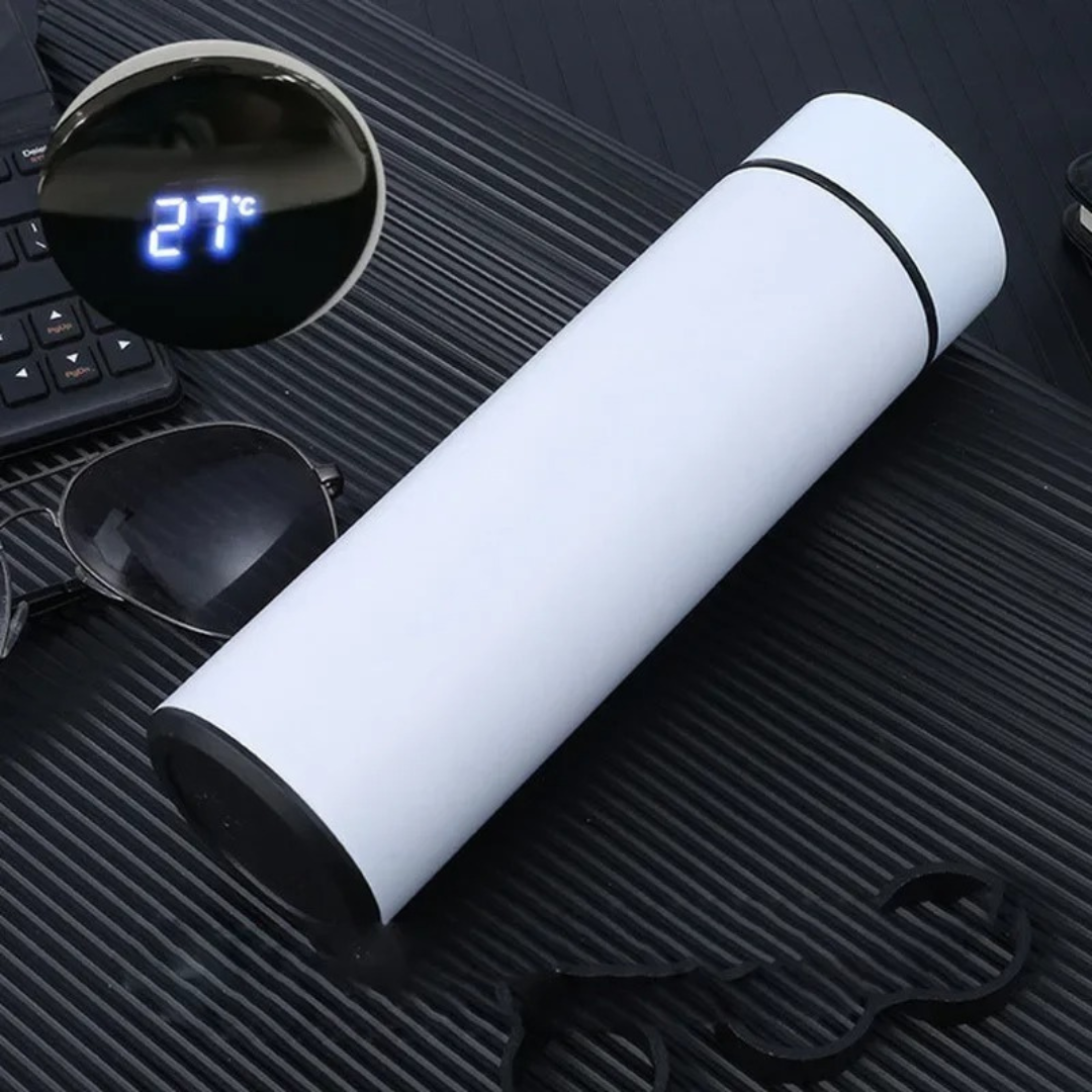 Garrafa Térmica Inox com Sensor Digital de temperatura Inteligente