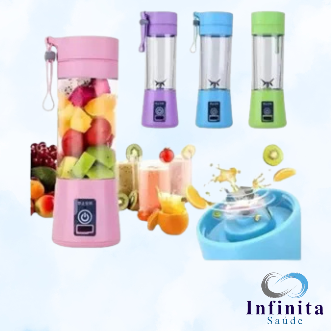 Mini Liquidificador 6 Lâminas Usb Portátil Recarregável