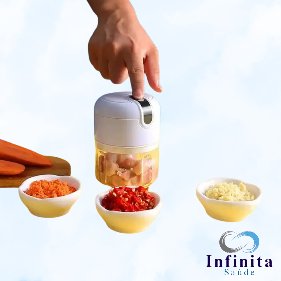 Mini processador de alimentos - Cortador de legumes elétrico - 250ml