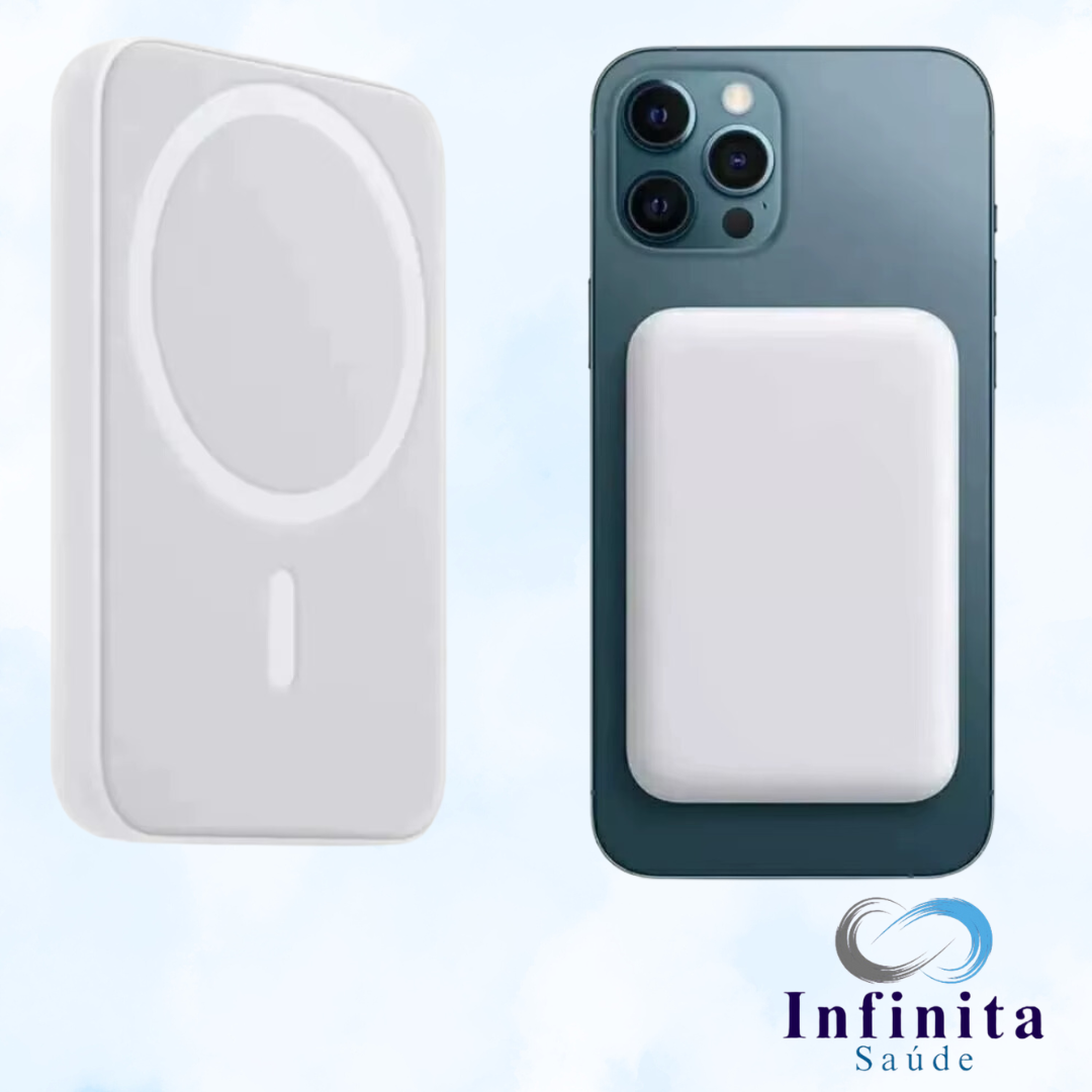 Carregador Portátil Por Indução Para IPhone IOS e Android