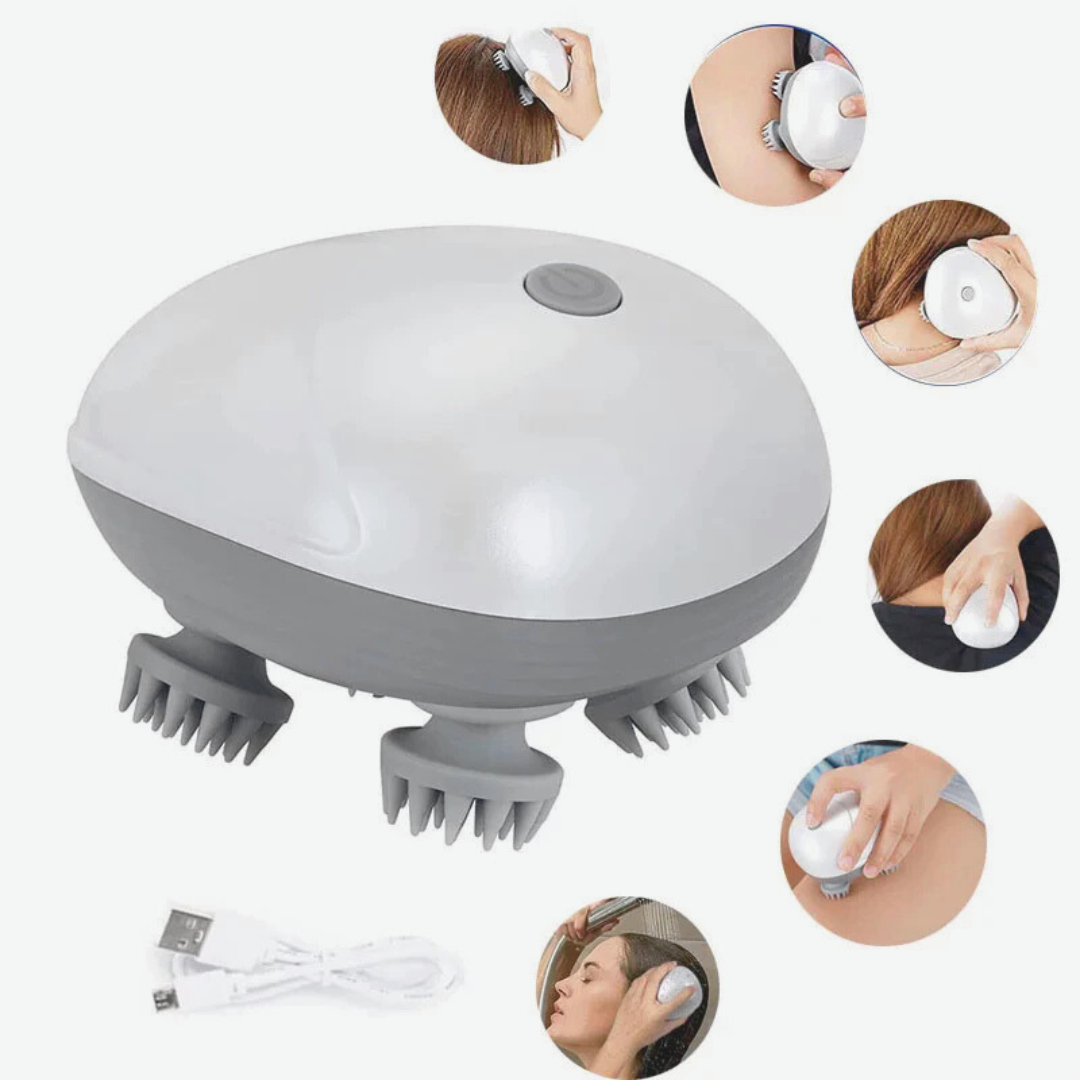 Massageador Eétrico Portátil para Cabeça, Ombro e Pescoço