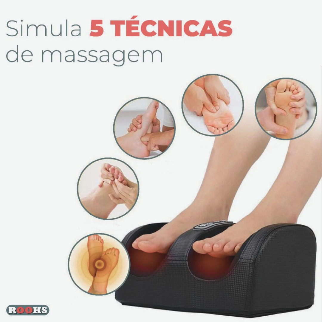 Massageador Elétrico Shiatsu de Pés e Pernas
