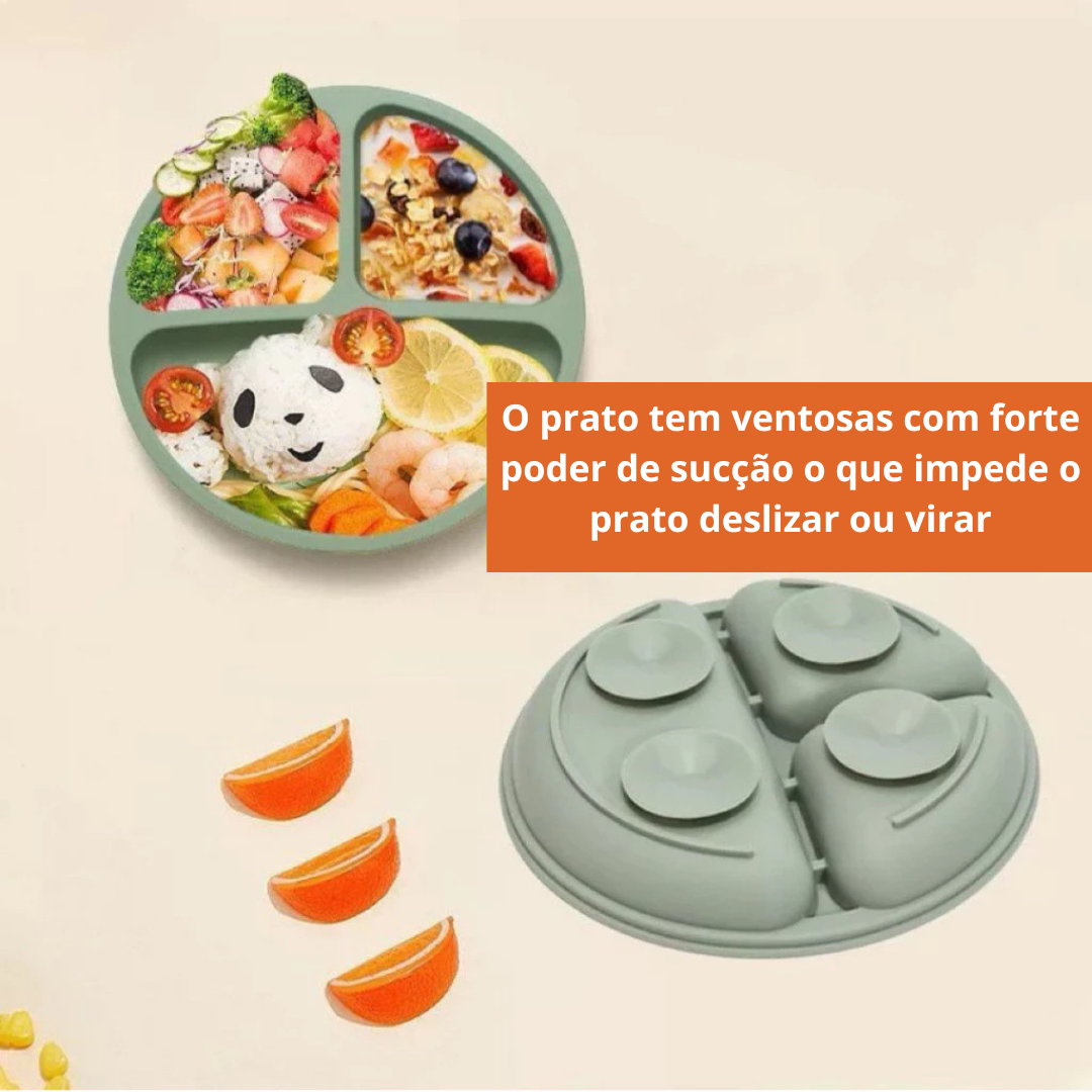 kit 8 Peças de Silicone para Alimentação de Bebês