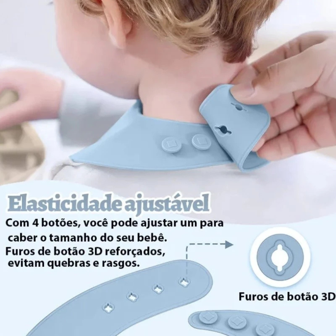 kit 8 Peças de Silicone para Alimentação de Bebês