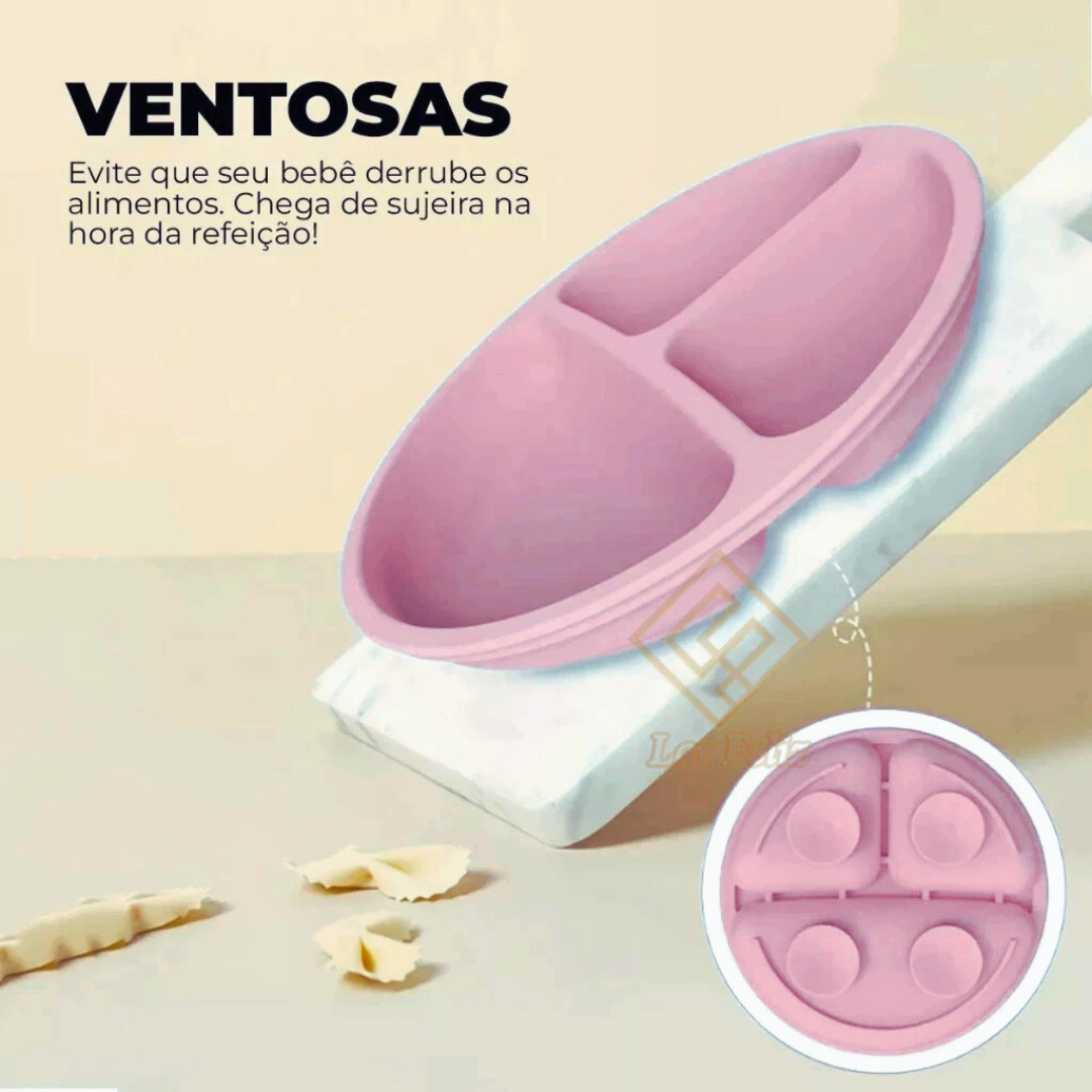 kit 8 Peças de Silicone para Alimentação de Bebês