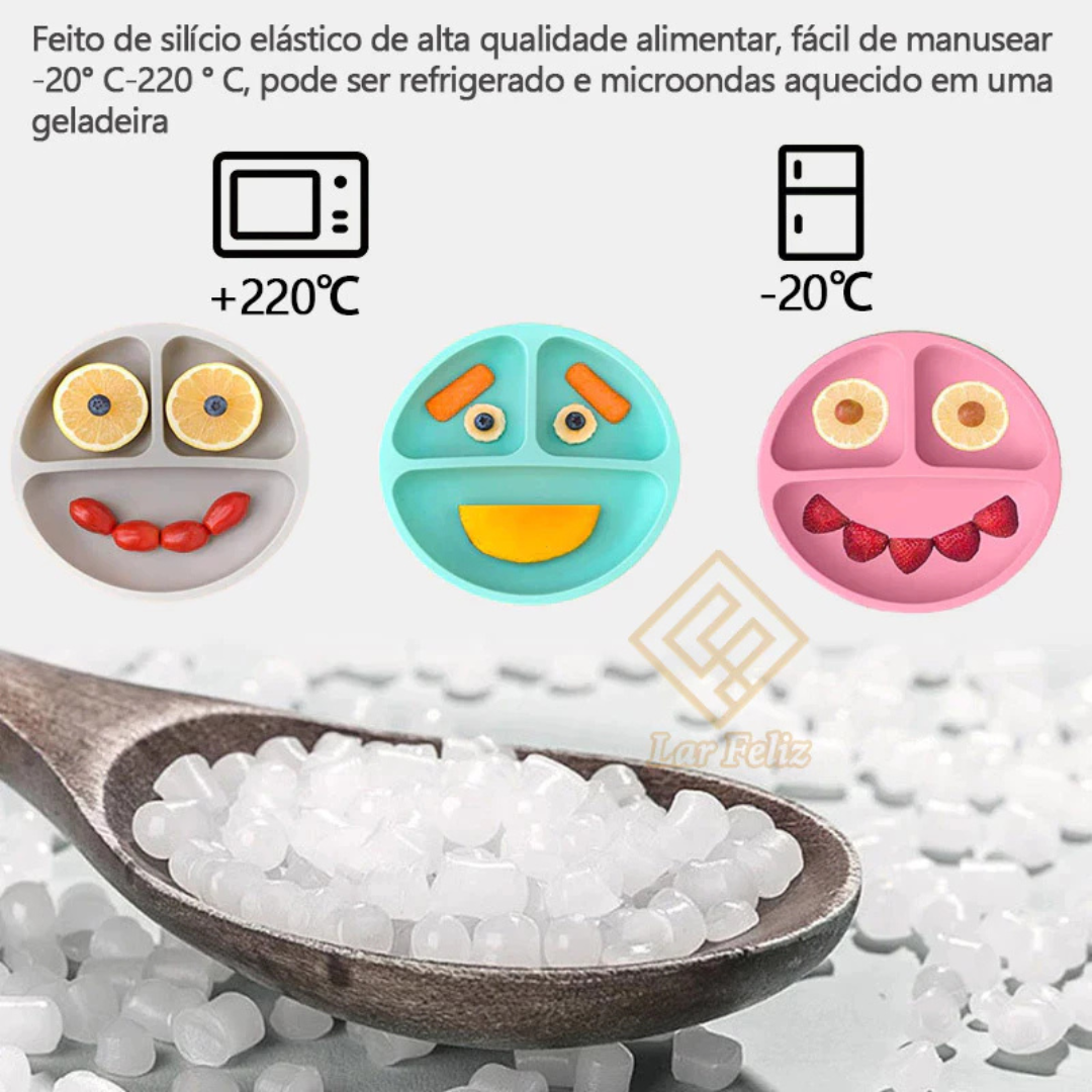 kit 8 Peças de Silicone para Alimentação de Bebês