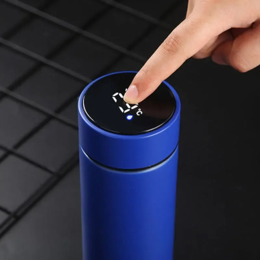 Garrafa Térmica Inox com Sensor Digital de temperatura Inteligente