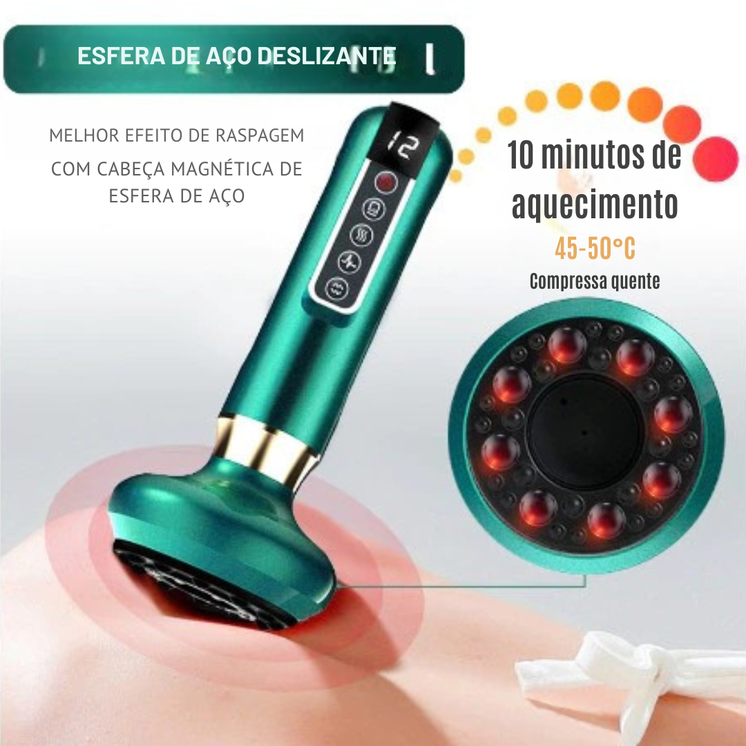 Massageador Eletrico Inteligente para Massagem Por Sucção - Sem Fio