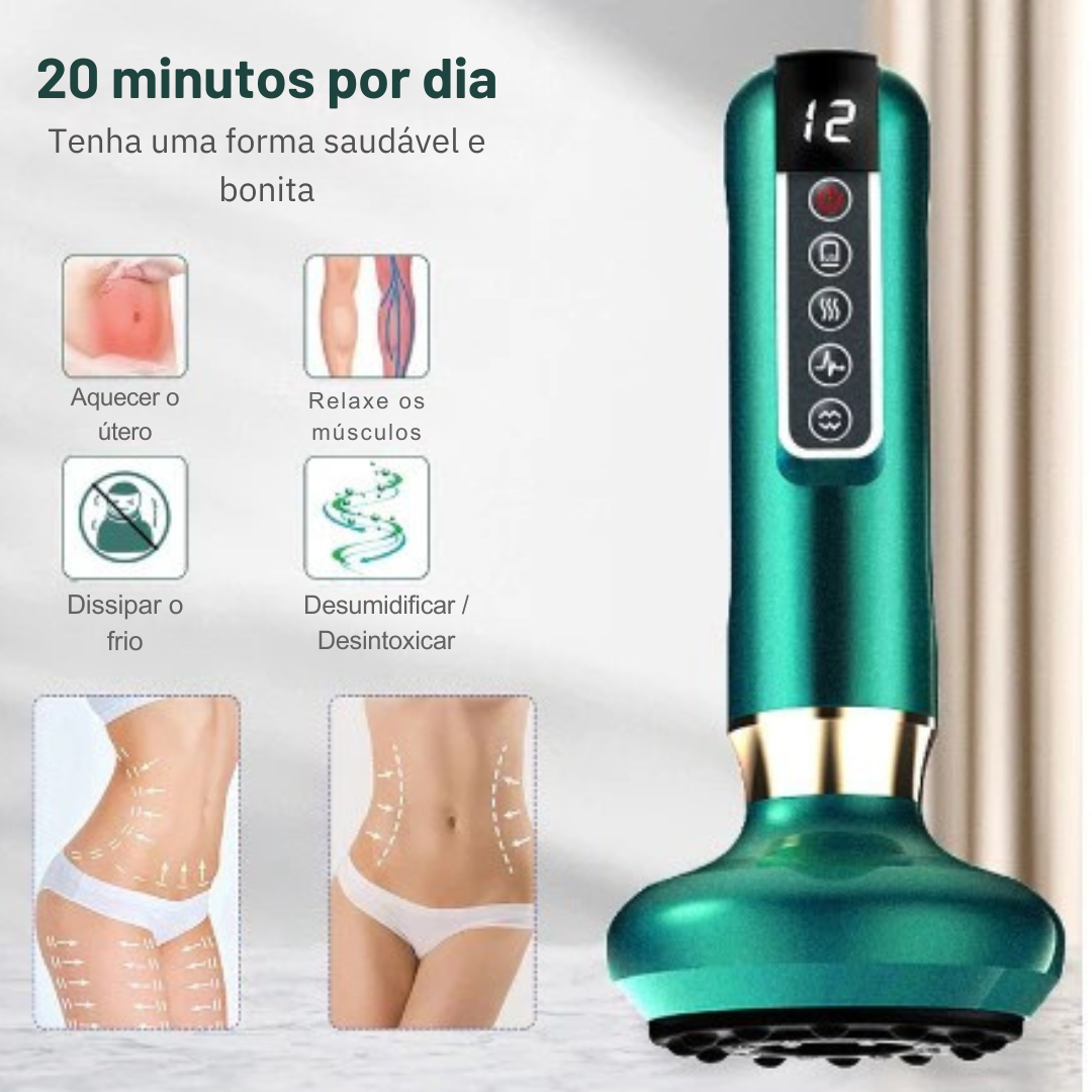 Massageador Eletrico Inteligente para Massagem Por Sucção - Sem Fio