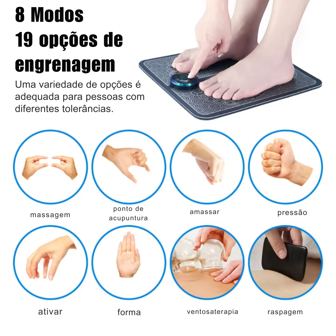 Tapete Massageador Para Pés - Relaxamento Muscular, Fisioterapia.