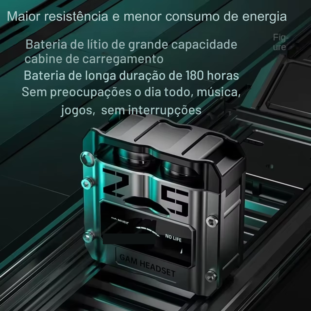 Fones De Ouvido Esportivos, Com Led, Sem Fio, Bluetooth 5.3, Com Som Estereo para Jogos