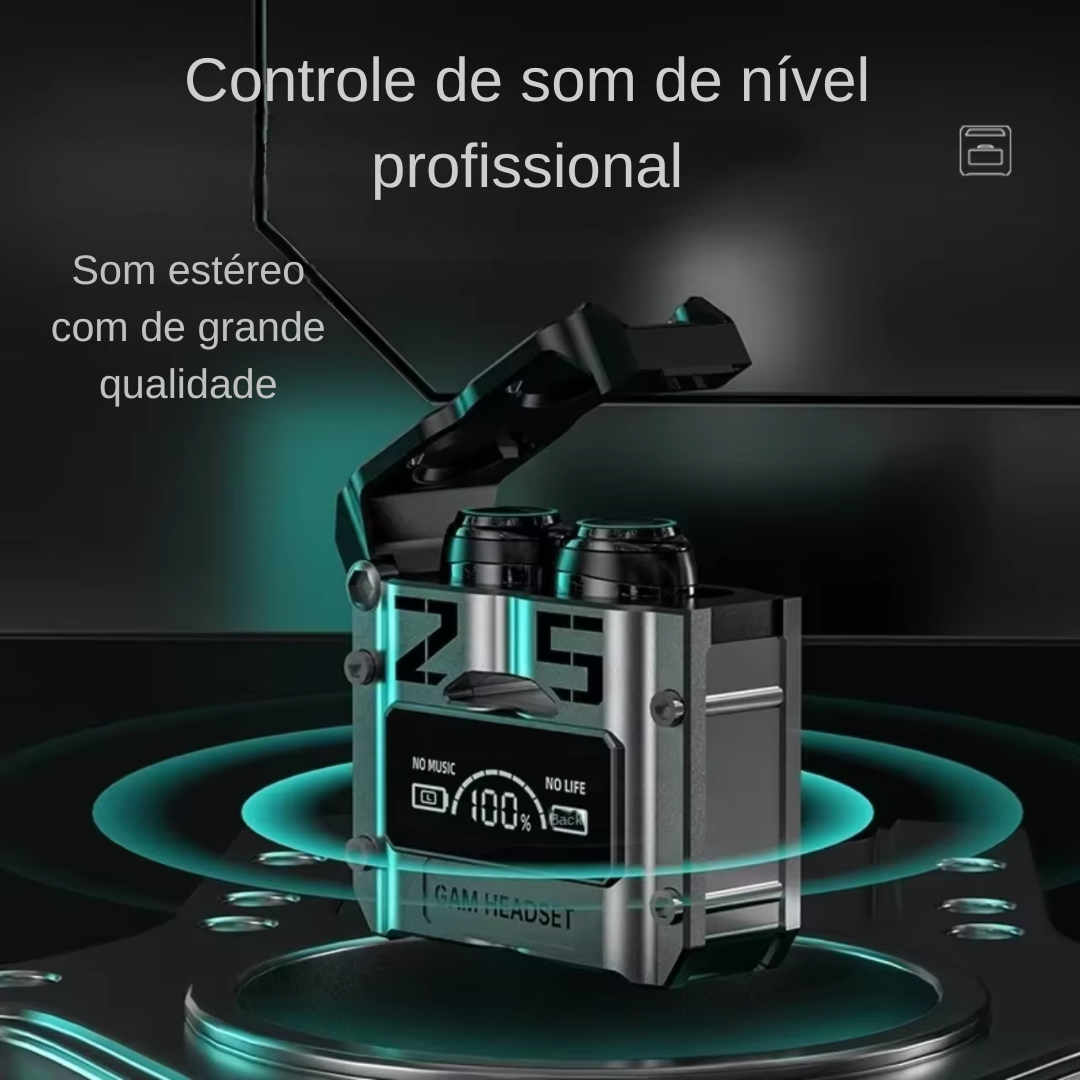 Fones De Ouvido Esportivos, Com Led, Sem Fio, Bluetooth 5.3, Com Som Estereo para Jogos