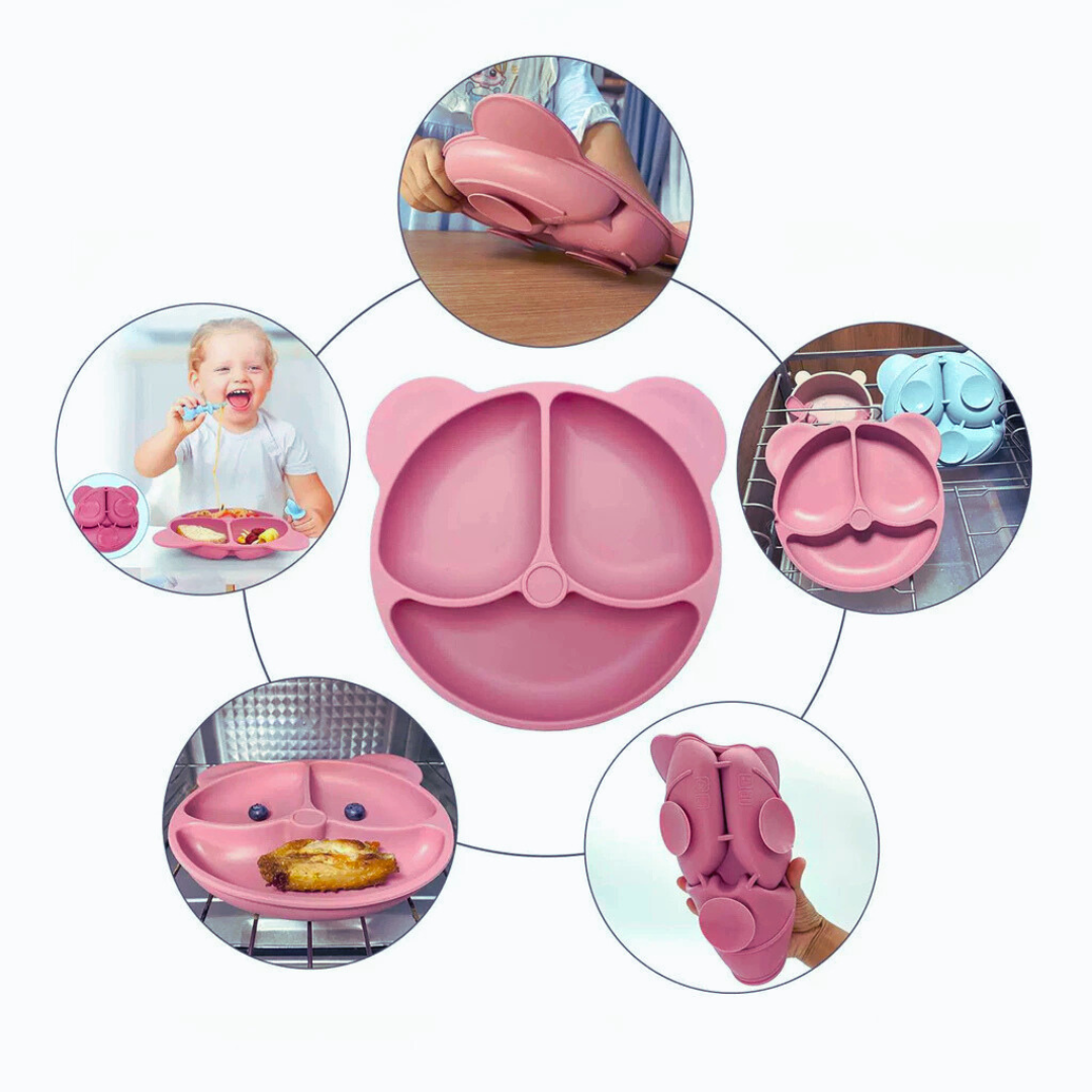kit 8 Peças de Silicone para Alimentação de Bebês