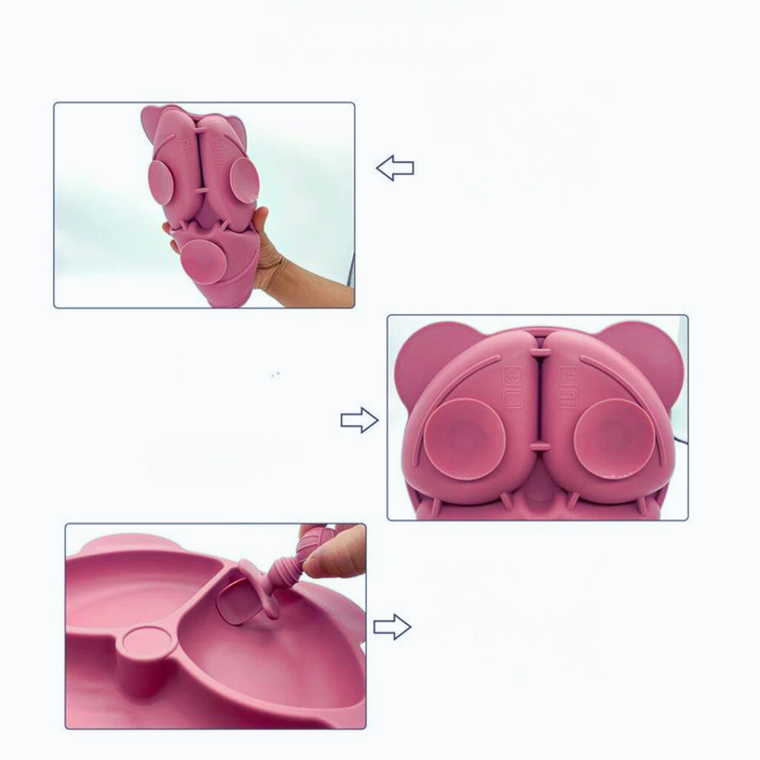 kit 8 Peças de Silicone para Alimentação de Bebês