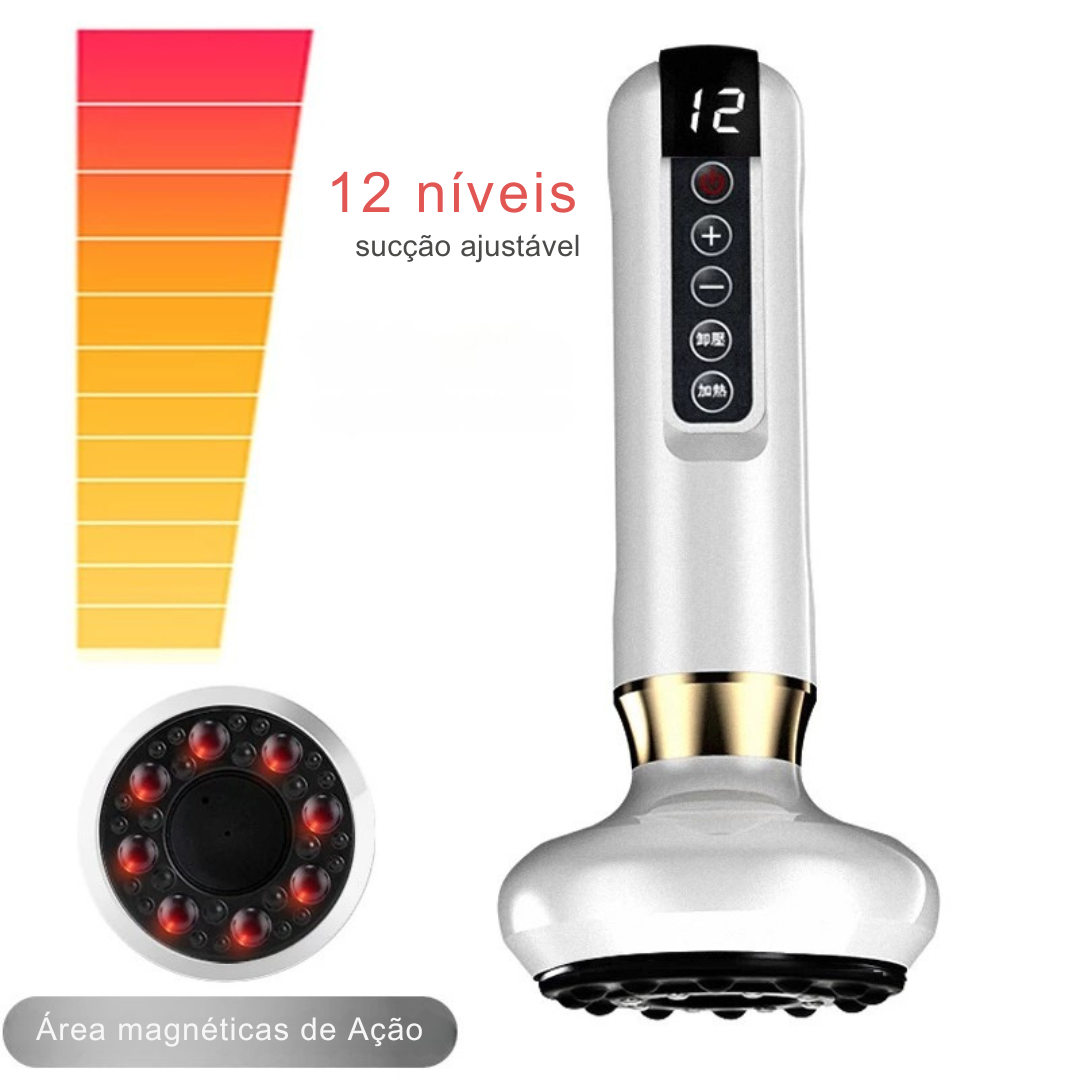 Massageador Eletrico Inteligente para Massagem Por Sucção - Sem Fio