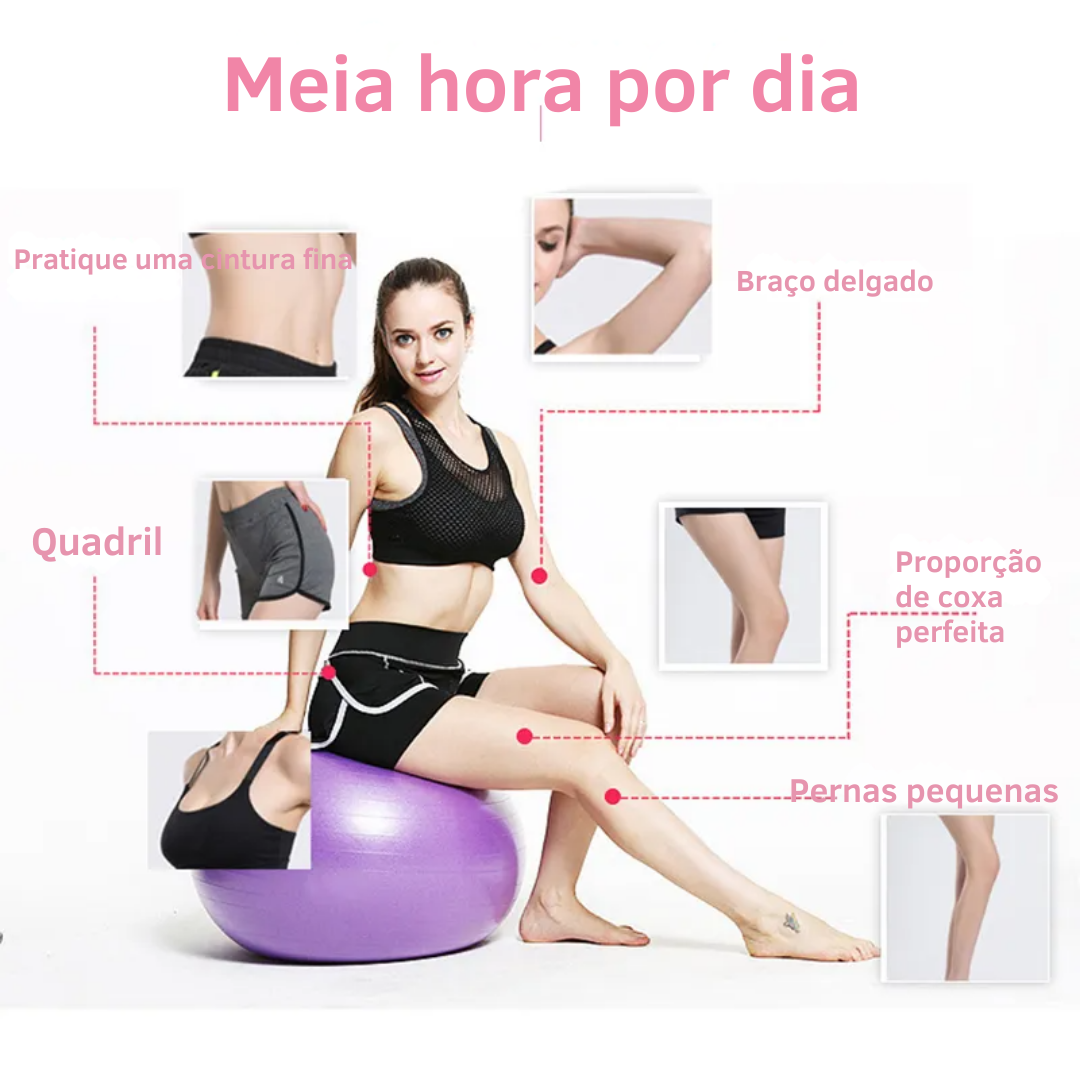 Bola de Pilates 45 cm Yoga Abdominal - Infinita Saúde
