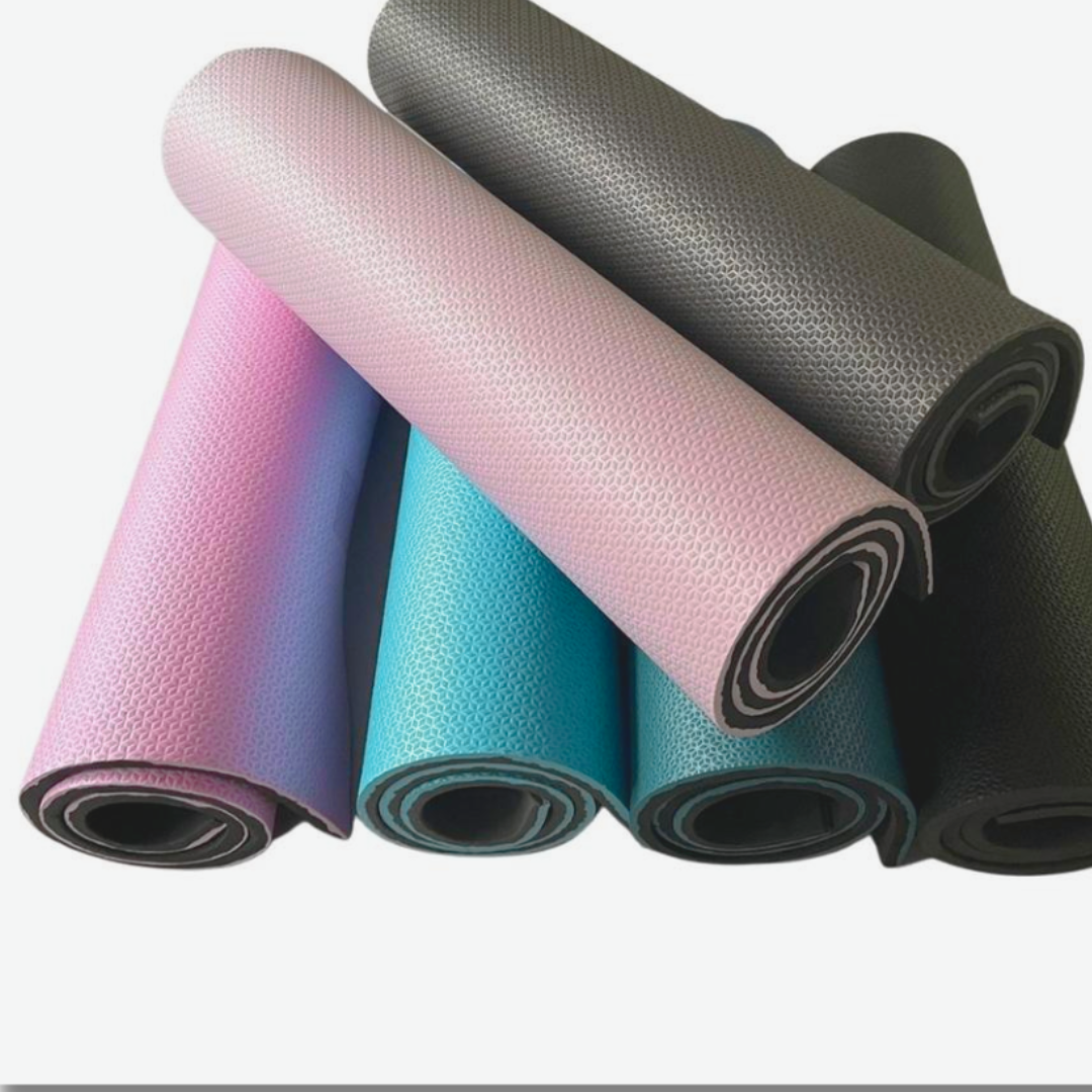 Kit de 2 Tapetes, Colchonetes (Yoga, Pilates, Fitness, Ginástica) 1m x 50cm x 10mm.