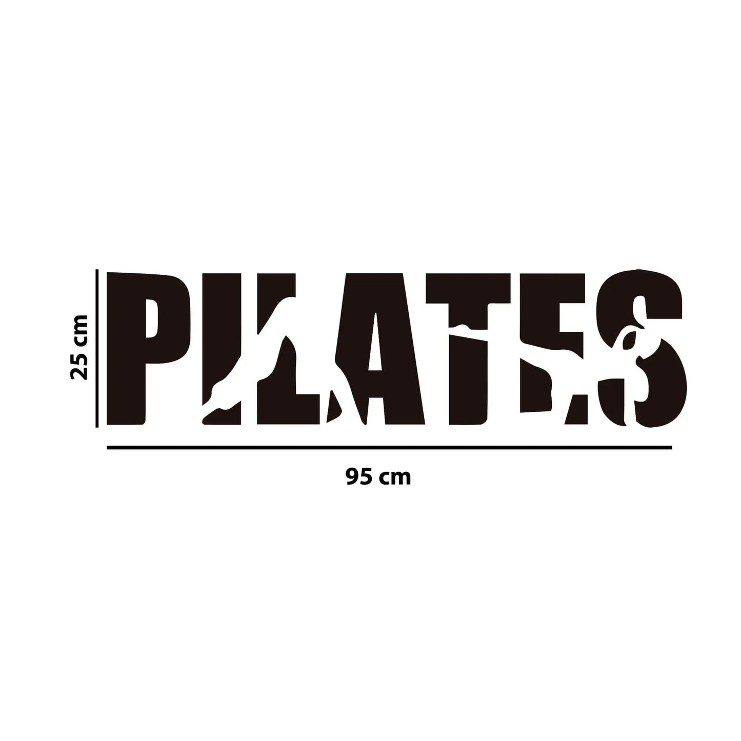 Adesivo de Parede Pilates Postura Silhuetas Fitness