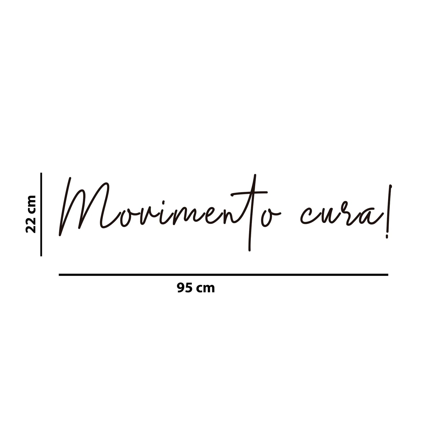 Kit de Adesivos Studio Pilates Frase - Movimento, Cura, Silhuetas, Fisioterapeuta.