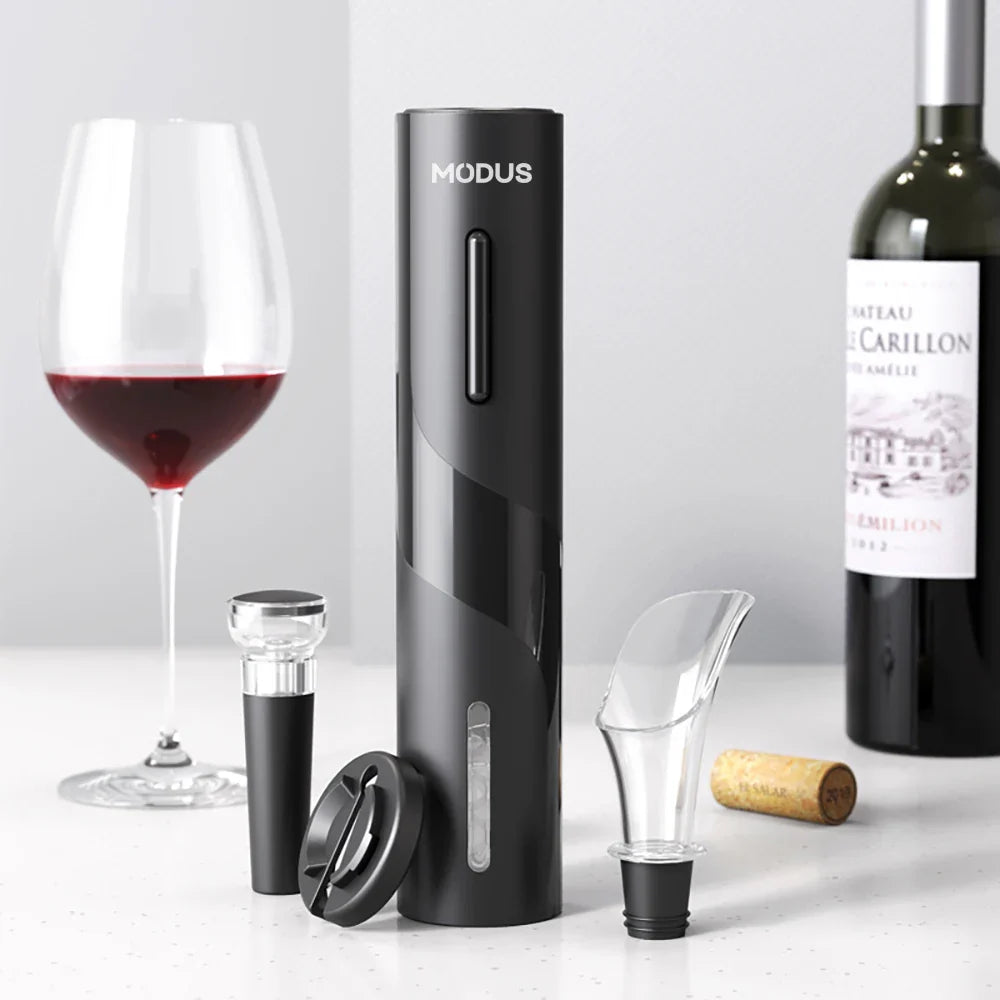 Conjunto: Abridor de Vinho Eletrico, 4-em-1