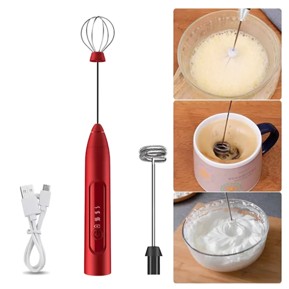 Misturador Elétrico para Bebidas: Whey, Leite, Café, Claras de Ovo.