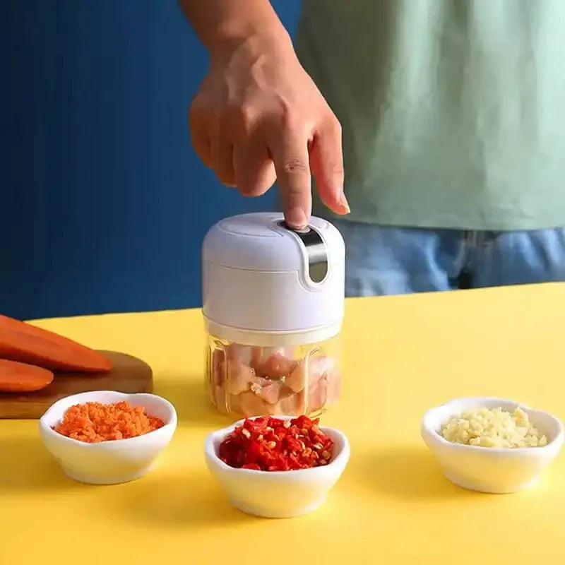 Mini processador de alimentos - Cortador de legumes elétrico - 250ml