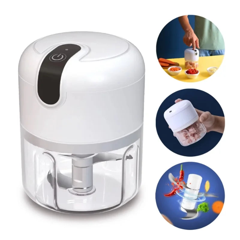 Mini processador de alimentos - Cortador de legumes elétrico - 250ml