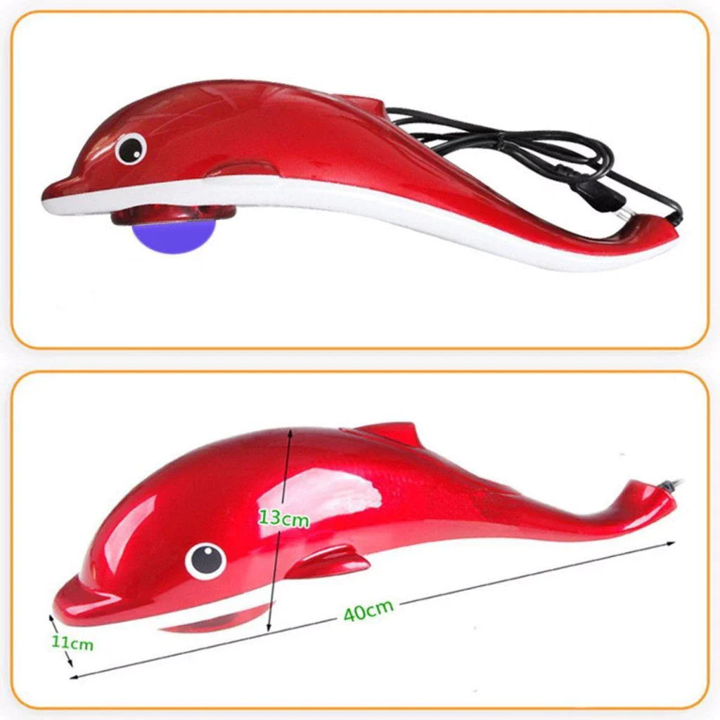 Massageador Elétrico Golfinho para Dores Muscular Corporal, dos Pés e Coluna - 110v