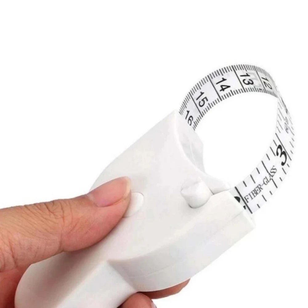 Fita Métrica de Medição Corporal 150cm Retrátil e Portátil para Academias, Fitness, Nutricionista e Esportistas