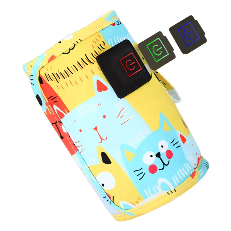 Aquecedor de Mamadeira com 3 Niveis de Regulagem - Carregamento USB Carro/PortĂĄtil.