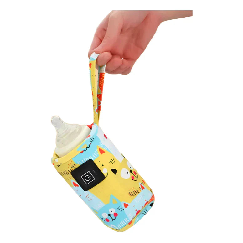 Aquecedor de Mamadeira com 3 Niveis de Regulagem - Carregamento USB Carro/PortĂĄtil.