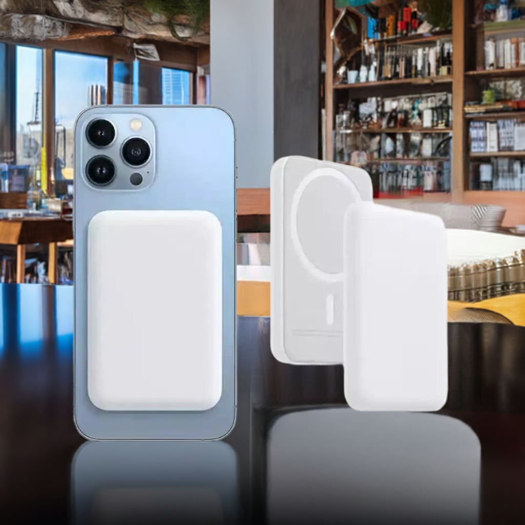Carregador Portátil Por Indução Para IPhone IOS e Android