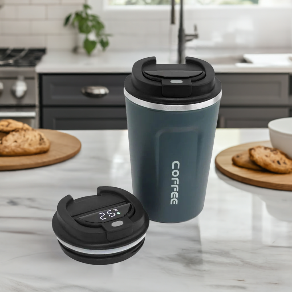 Copo Café Térmico - 500ml - Cor: Azul