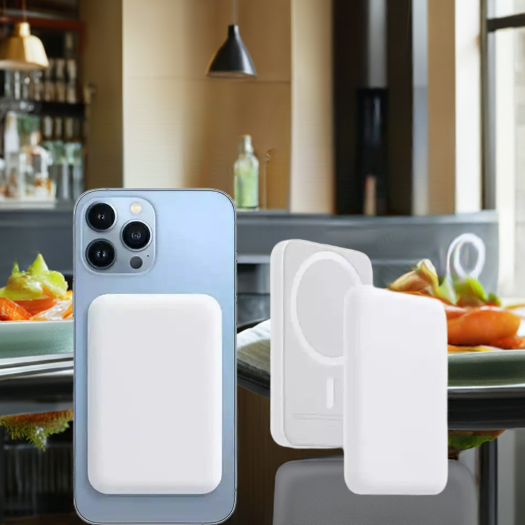 Carregador Portátil Por Indução Para IPhone IOS e Android