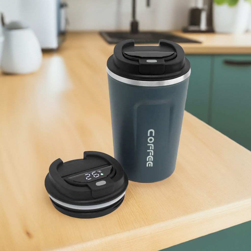 Copo Café Térmico - 500ml - Cor: Azul
