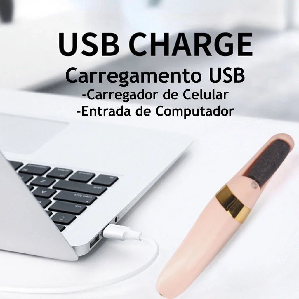 Lixador e Esfoliador de Pé Eletrico - Recarregavel