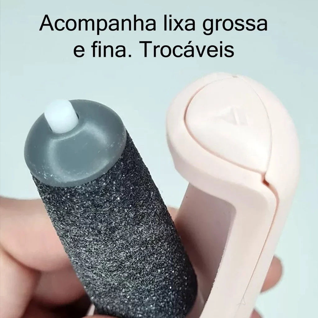 Lixador e Esfoliador de Pé Eletrico - Recarregavel