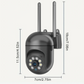 Camera de Monitoramento Wi-Fi 1080p - Com Intercom, Visao Noturna e Alarme - Seguranca para Casa