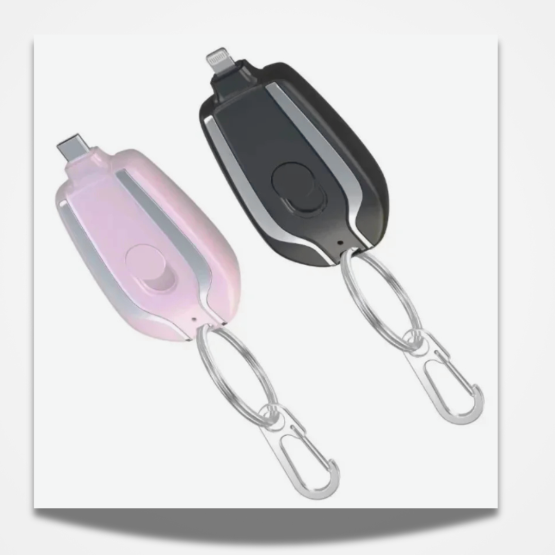 Carregador de Celular Portatil Estilo Chaveiro - para Android e Iphone