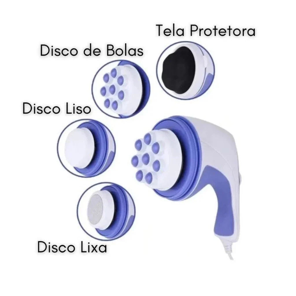 Massageador Spin Relax Tone Orbital para Drenagem Linfática Profissional