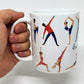 Caneca Branca-Exercícios: EU AMO PILATES