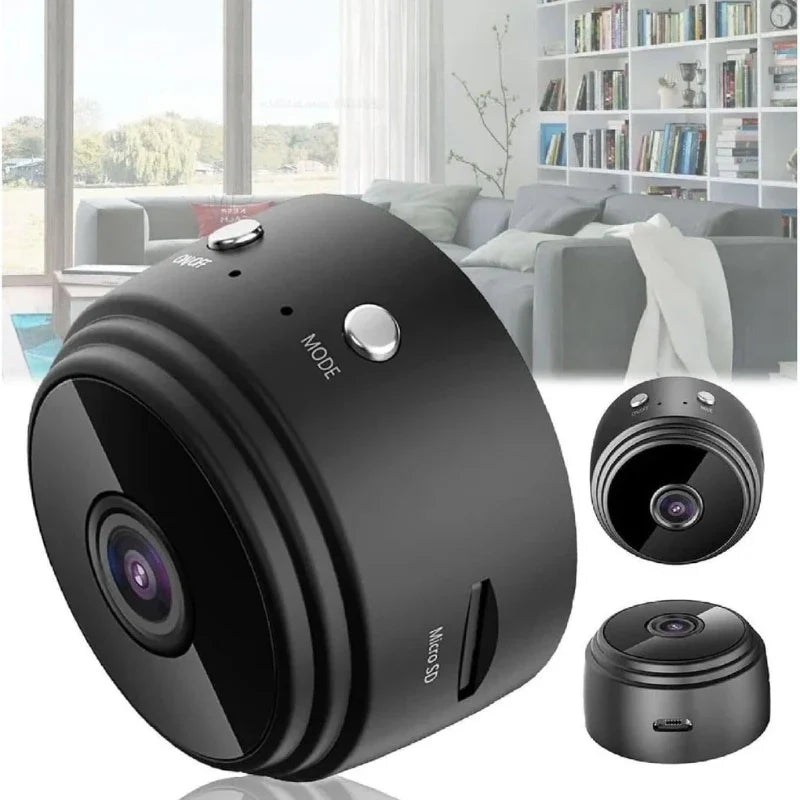 Mini Câmera, Sem fio, com Visao Noturna para Vigilancia e Monitoramento com Seguranca e Praticidade