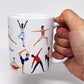 Caneca Branca-Exercícios: EU AMO PILATES