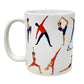 Caneca Branca-Exercícios: EU AMO PILATES